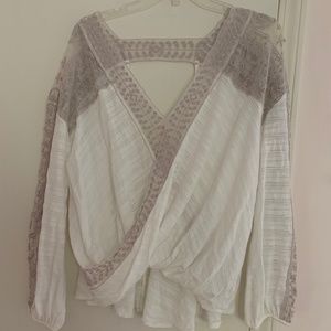 Free People Flowy, Oversized Top